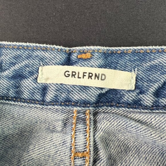 GRLFRND Jeans Women's 26x28* Karolina High Rise Skinny Light Blue Denim Tag 26 - Picture 6 of 16